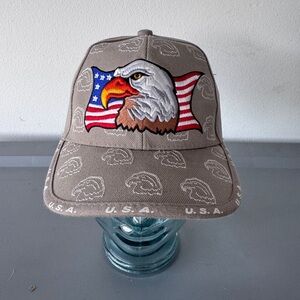 Eagle Embroidered Cap with USA Design